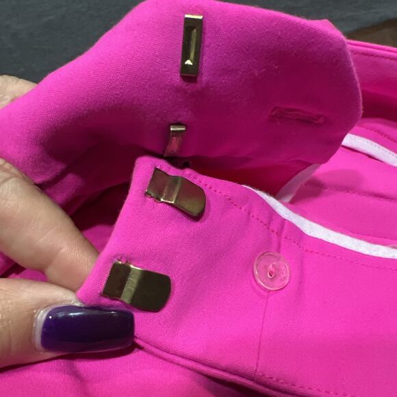 Lilly Pulitzer Worth Skinny Barbie Pink Stretch Pants Size 2 - Picture 12 of 13